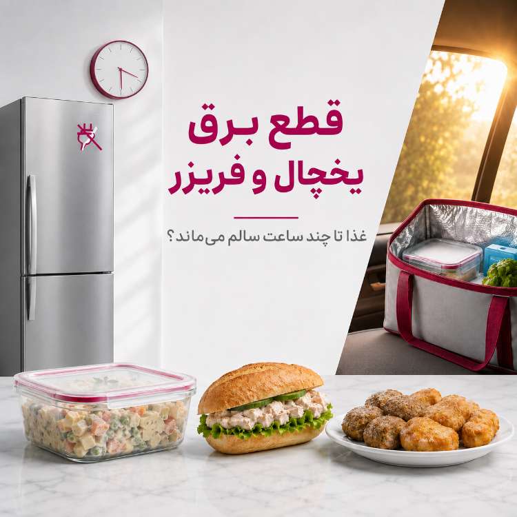 قطع برق یخچال و فریزر؛ غذای یخچالی و منجمد تا چند ساعت سالم می ماند؟