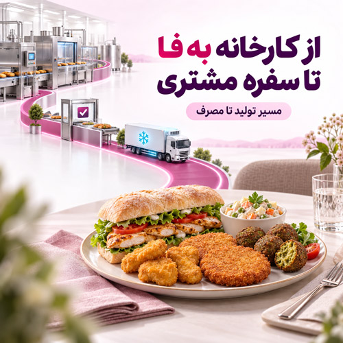مسیر تولید تا مصرف محصولات آماده و نیمه‌آماده