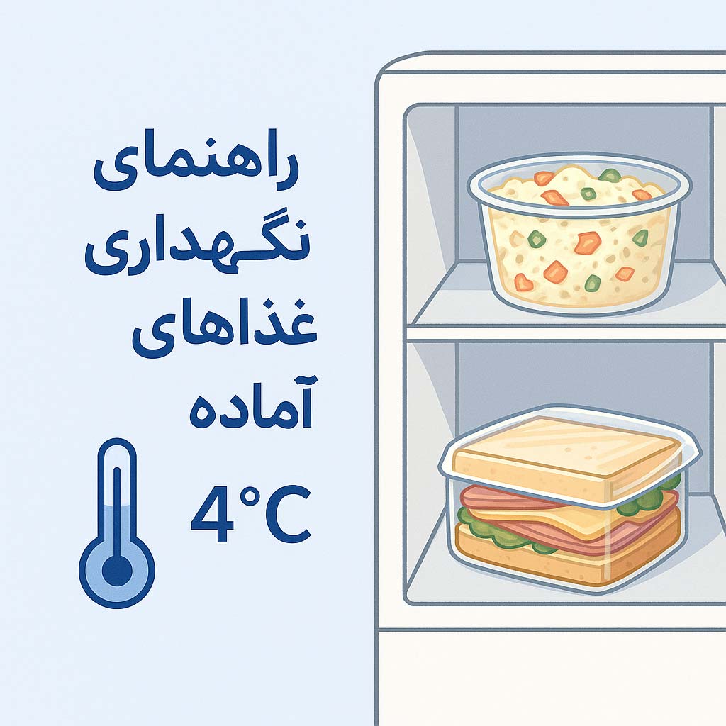 راهنمای نگهداری غذاهای آماده در یخچال