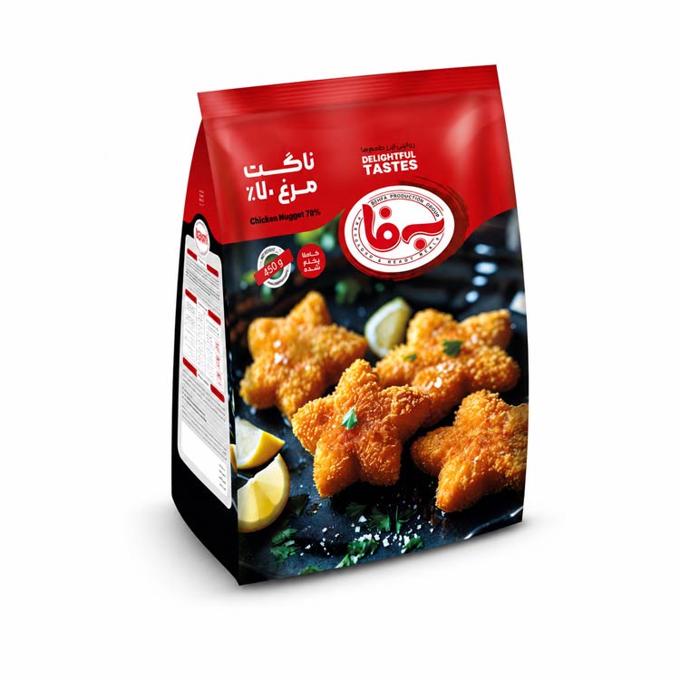 ناگت مرغ %70 درصد پاکتی (450گرم)